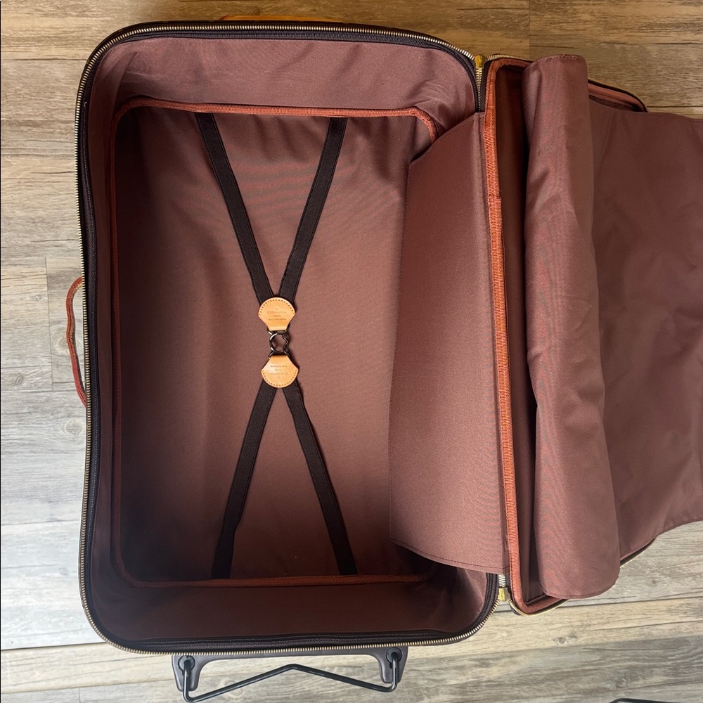 LV Monogram Suitcase 24” Vachetta Missing Pulls - Picture 12 of 17